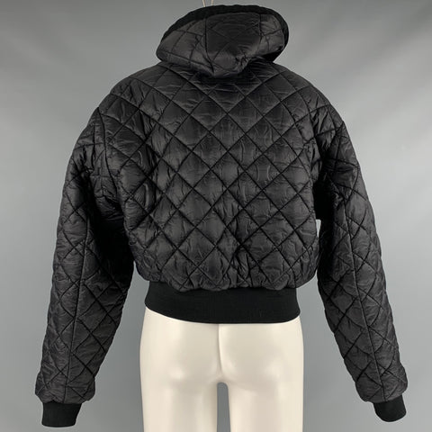 CARHARTT Size XS Black Cotton Nylon Bomber Jacket