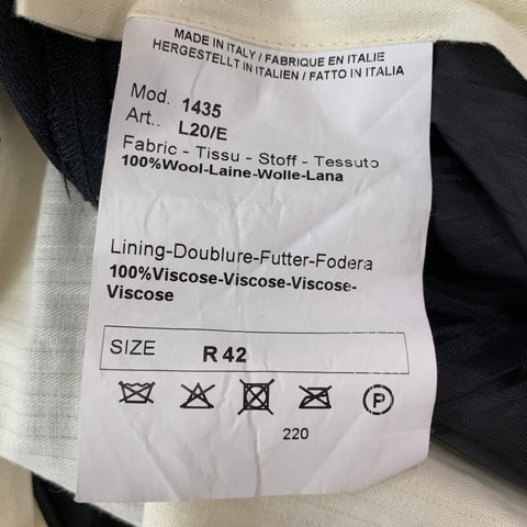 PAUL SMITH Size 42 Black Wool Notch Lapel Suit