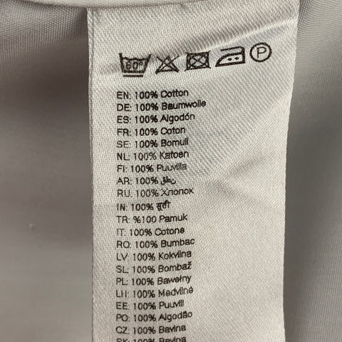 ETON Taille S Chemise à manches longues boutonnée en coton blanc