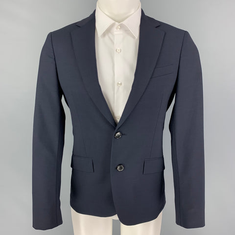 THEORY Size 36 Short Navy Wool Notch Lapel Sport Coat