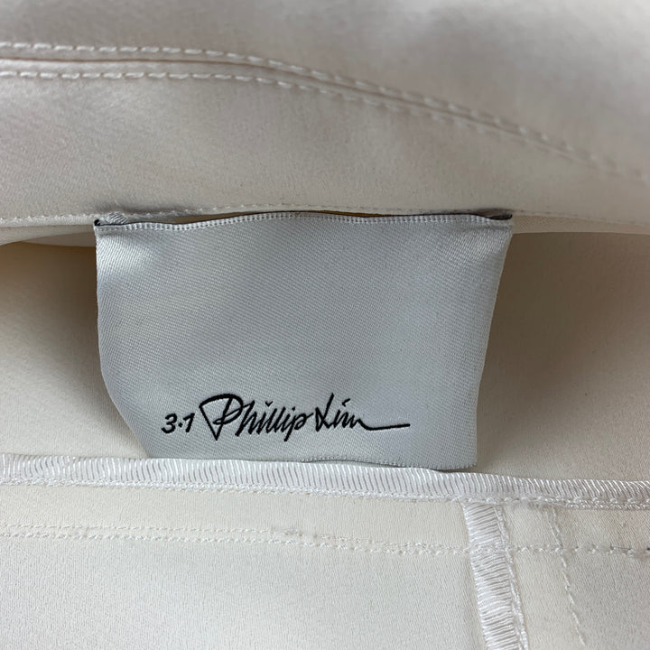 3.1 PHILLIP LIM Size L Off White Polyester Bomber Jacket