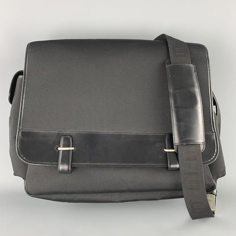 DUNHILL Nylon & Leather Mlti-Pocket Messenger Bag