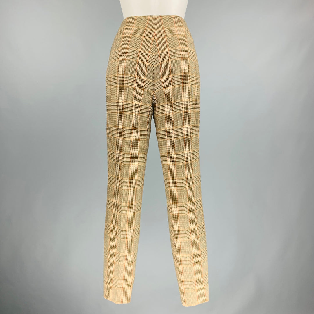 princess polly baby blue dress boohoo Women's Plus Check Wide Leg Trouser in Brown main image 0
