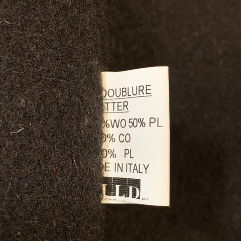 ANDREW MACKENZIE Size M Taupe Wool Blend Double Breasted Epaulettes Long Coat
