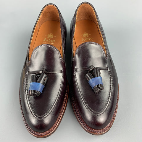 ALDEN Size 7 Dark Brown Horween Leather D7103 Tassels Loafers