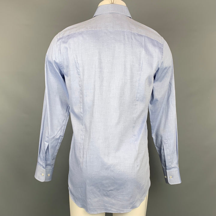 BOSS by HUGO BOSS Light Blue Cotton Button Down Long Sleeve Shirt