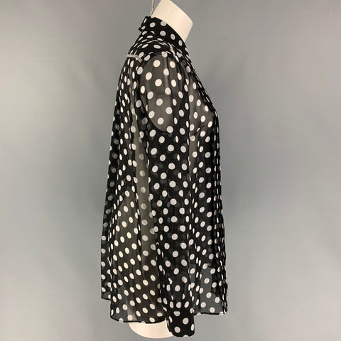 MCQ by ALEXANDER MCQUEEN Talla S Negro Blanco No listado Camisa de lunares