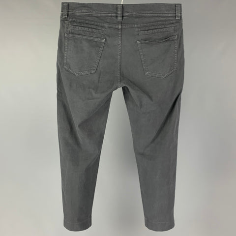 BRUNELLO CUCINELLI Size 32 Gray Cotton Casual Pants
