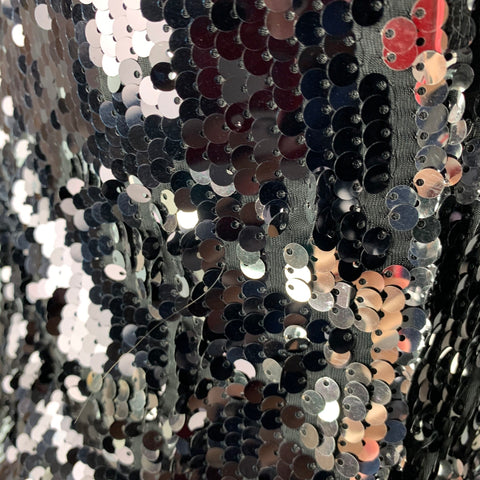 DOLCE & GABBANA Size 38 Black Sequined Peak Lapel Sport Coat