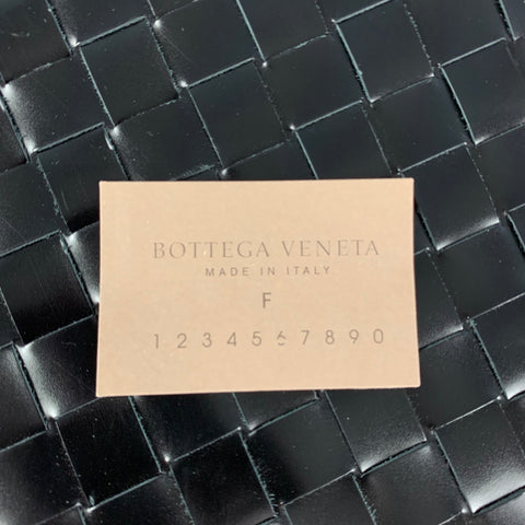BOTTEGA VENETA Black Intrecciato Leather Shoulder Bag