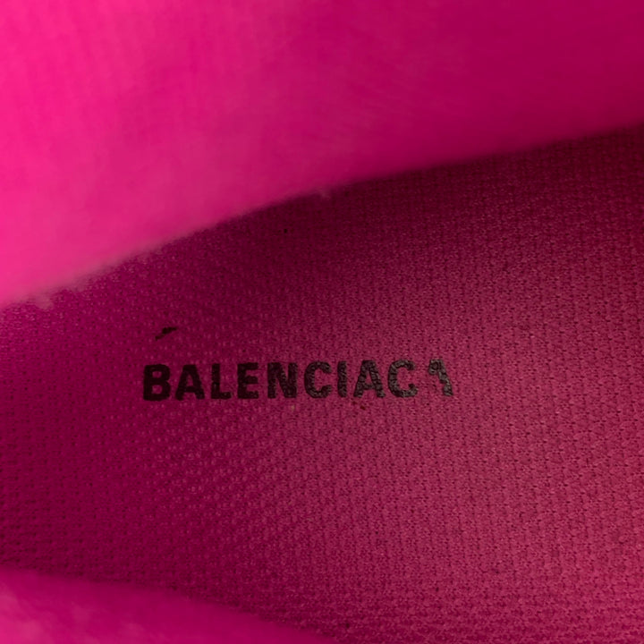 BALENCIAGA Size 11 Pink Fuchsia Mixed fabricks Sneakers