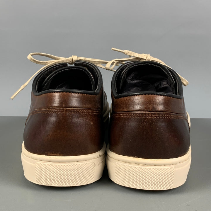 RODD & GUNN Size 11 Brown Antique Leather Lace Up Sneakers