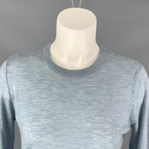 JOSEPH Size M Light Blue Cashmere Solid Pullover
