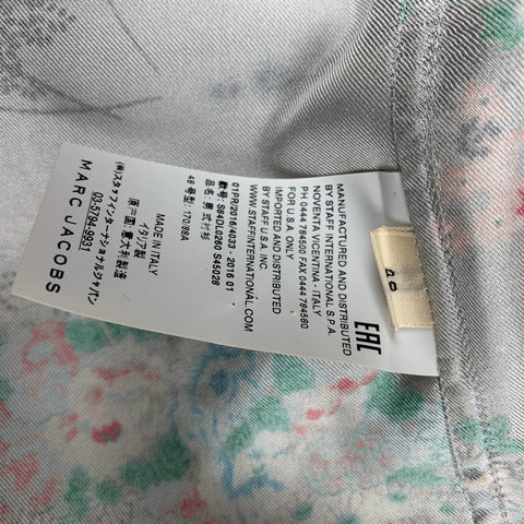 MARC JACOBS Size S Multi-Color Print Silk Camp Short Sleeve Shirt