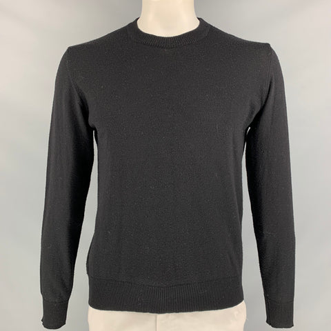 D&G by DOLCE & GABBANA Size 44 Black Knit Wool &  Acrylic Crew-Neck Pullover