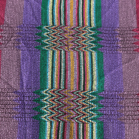 MISSONI Multi-Color Striped Viscose Pleated Knit Fringe Scarf
