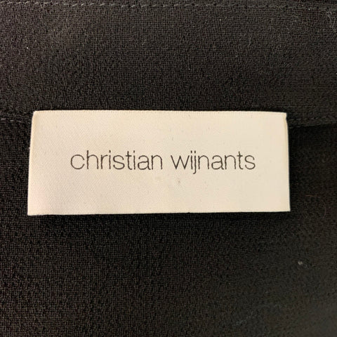 CHRISTIAN WIJNANTS Size S Black Virgin Wool Solid Dress