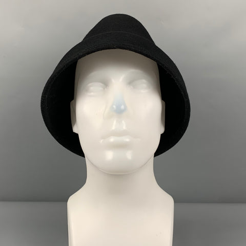 JUSTINE Black Wool Felt Hat