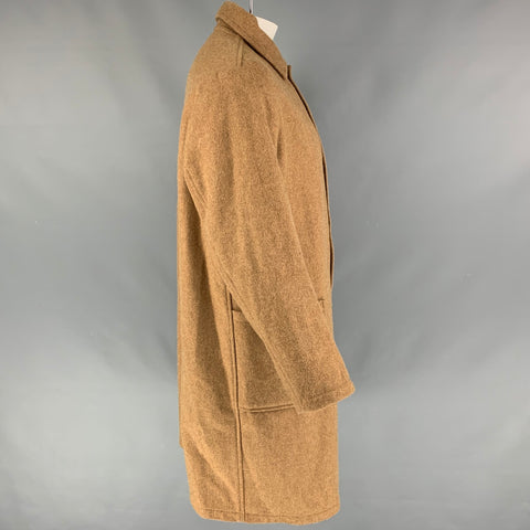 ORSLOW Taille M Camel Manteau coupe vintage à simple boutonnage