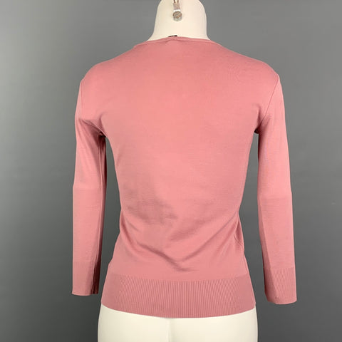RALPH LAUREN Black Label Size XS Pink Mercerized Cotton T-Shirt