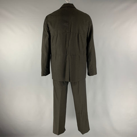 DOLCE & GABBANA  Size 40 Black Twill Wool Single breasted 36 29 Suit