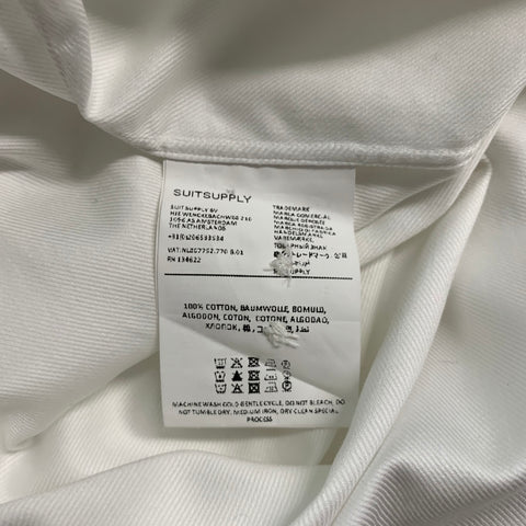 SUITSUPPLY Size M White Button Up Long Sleeve Shirt