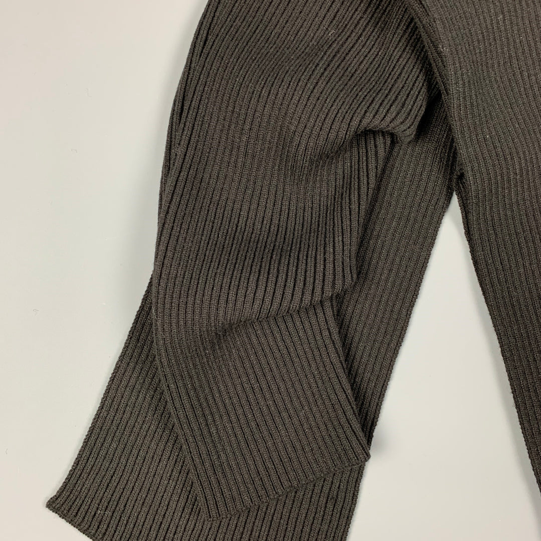 ANDERSON BELL Écharpe à une manche en laine tricotée noire taille S