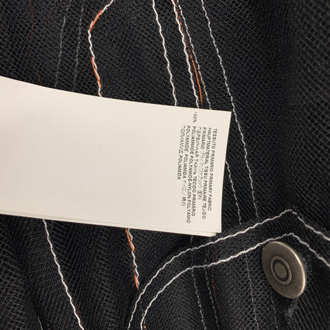 MAISON MARGIELA Size 8 Black Sheer Tulle Polyamide Jacket