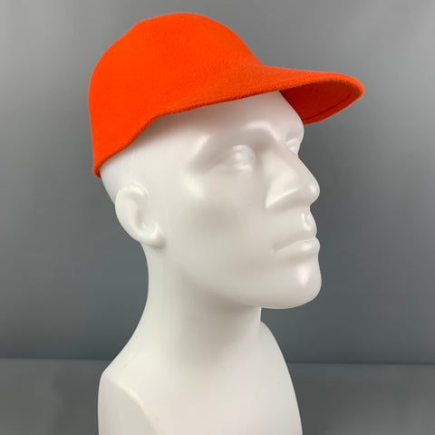 MAISON MICHEL Size M Orange Felt Baseball Hat