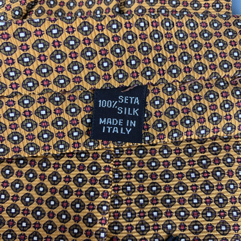 KITON Tan Olive Dots Silk Tie