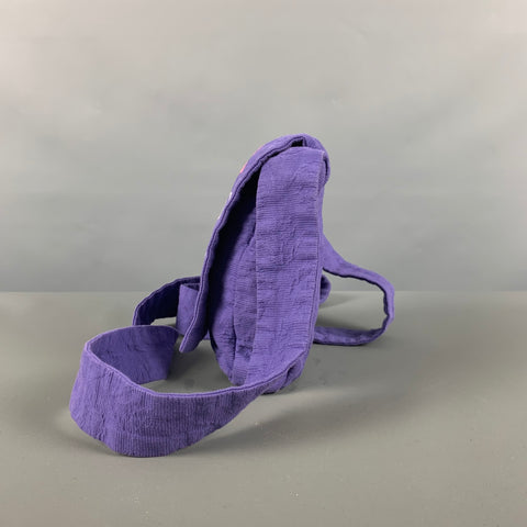 BERNHARD WILLHELM Mini bolso bordado crema morado