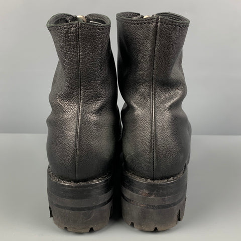 ALYX Size 10 Black Leather Ankle Boots