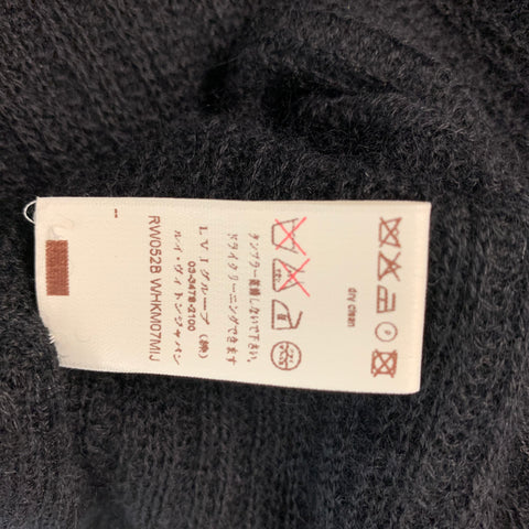 LOUIS VUITTON Size M Black Cashmere 3/4 Sleeves Pullover