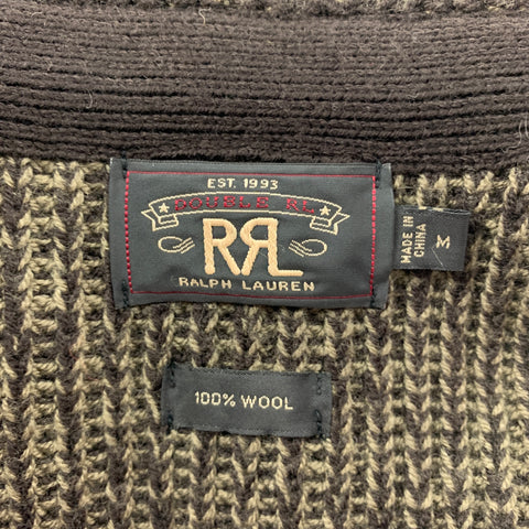 RRL by RALPH LAUREN Size M Brown & Olive Knitted Wool Jacket