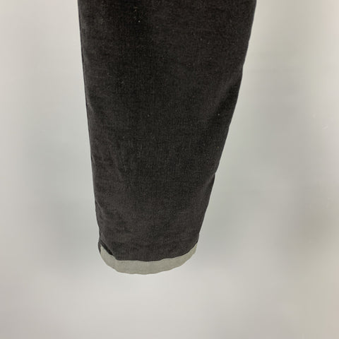 RAG & BONE Size 32 Black Corduroy Button Fly Casual Pants