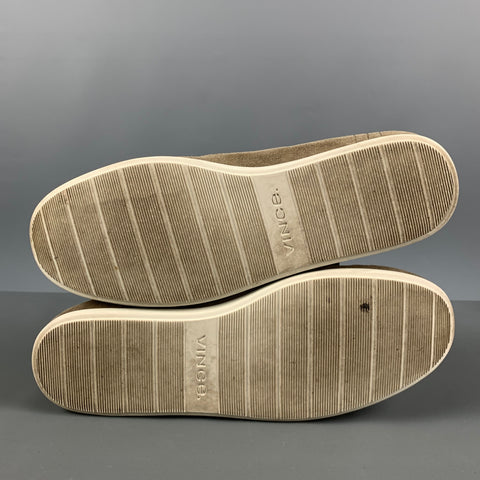 VINCE Size 8 Beige Taupe Suede Slippers Loafers