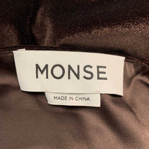 MONSE Taille 2 Robe en mélange de polyester marron