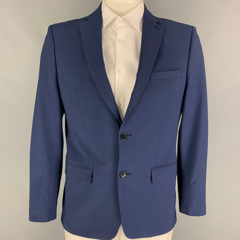 JOHN VARVATOS * USA Taille 42 Manteau de sport à revers cranté marine régulier