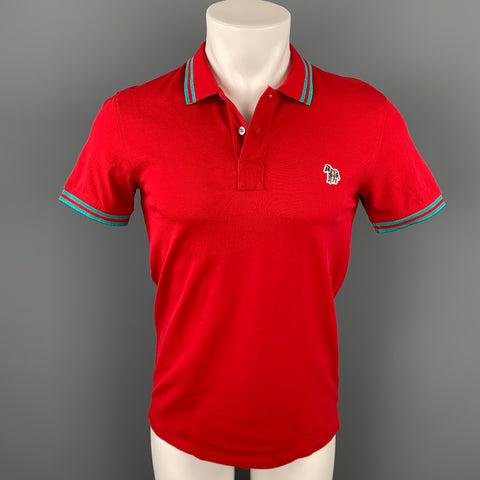 PS by PAUL SMITH Size S Red Pique Buttoned Polo