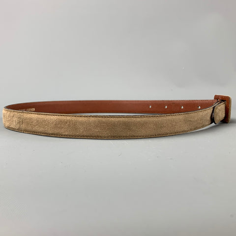 EMPORIO ARMANI Size S Taupe Suede Skinny Belt