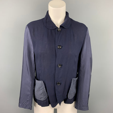 COMME des GARCONS TRICOT Taille S Veste Laine Cupro Marine