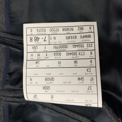 GUCCI Size 36 Regular Charcoal Navy Royal Bee Embroidery Wool Sport Coat