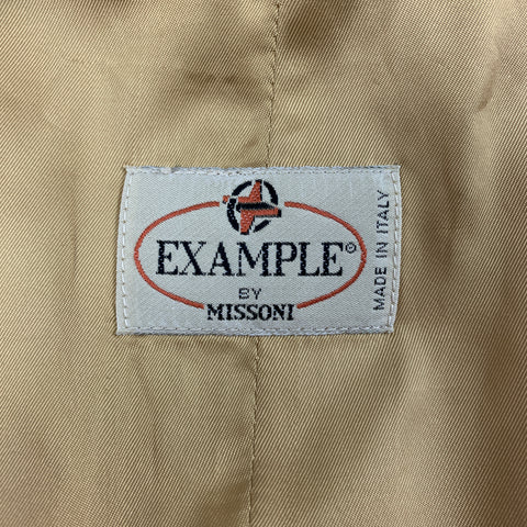 EJEMPLO de MISSONI Chaleco abotonado con estampado dorado marrón talla M