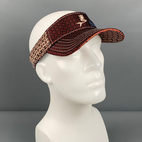 ROBERT GRAHAM Brown Black Circles Silk Hat