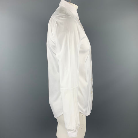 PUBLIC SCHOOL Size L White Cotton Hidden Buttons Long Sleeve Shirt