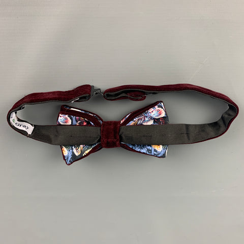 PAISLEY & GRAY Burgundy Bow Tie