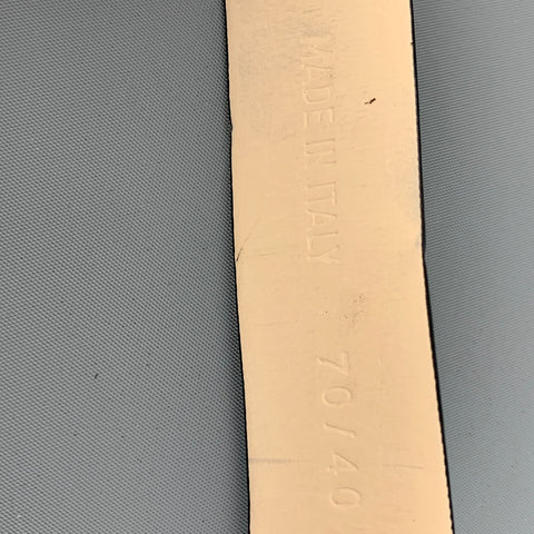 ROBERTO CAVALLI Size 4 Black Gold Leather Belt