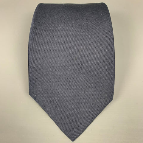 LORO PIANA Navy Silk Tie