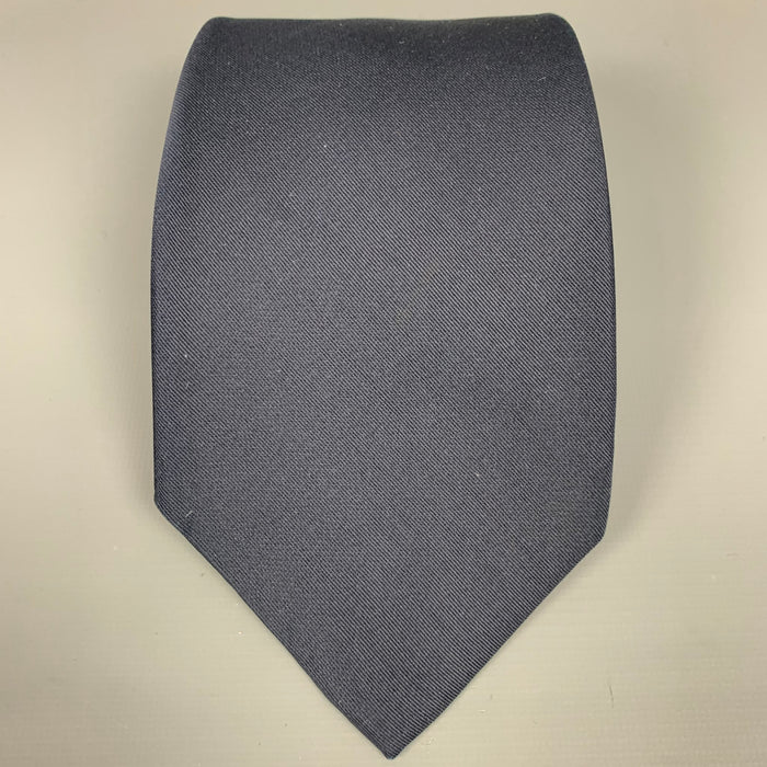 LORO PIANA Navy Silk Tie