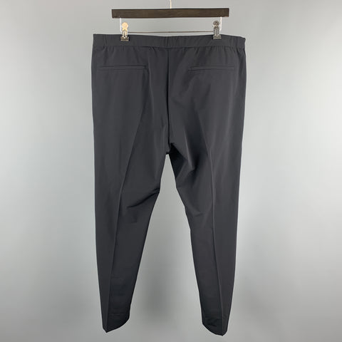 THEORY Size 38 Black Solid Polyester Blend Zip Fly Dress Pants